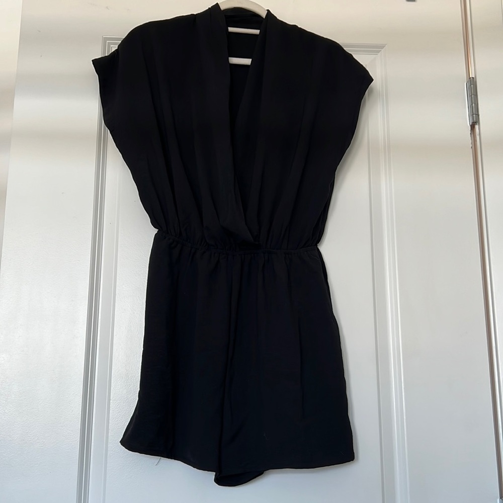 Black playsuit/romper Size S-M